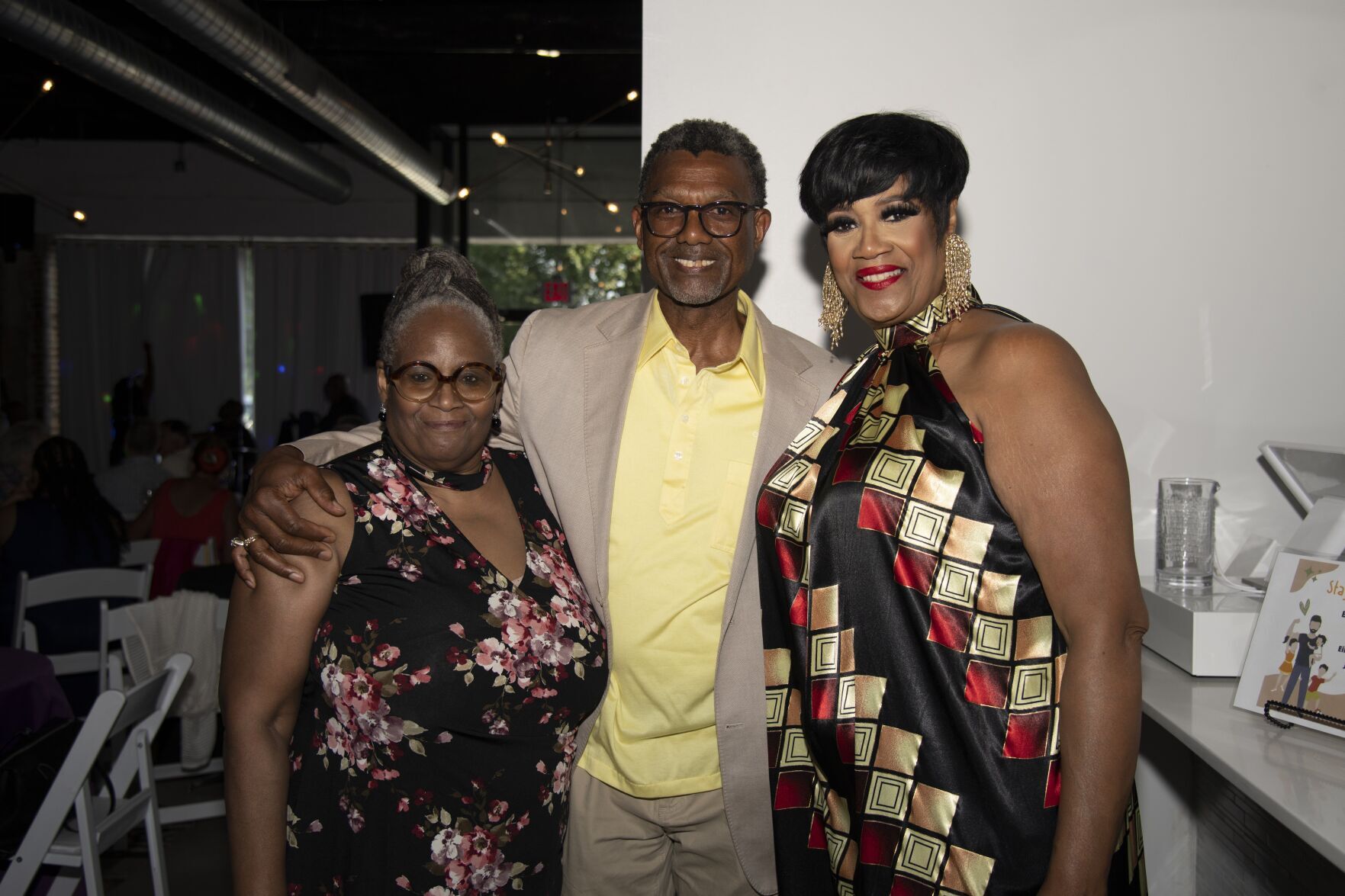 Sylvia and Steven Syms, Denise Thimes